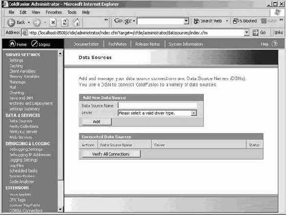 Пользователям ColdFusion (локальное или удаленное применение ColdFusion)