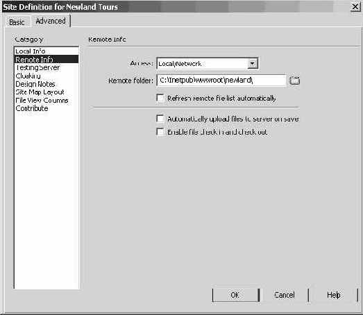 Регистрация динамического сайта в Dreamweaver (всем пользователям)