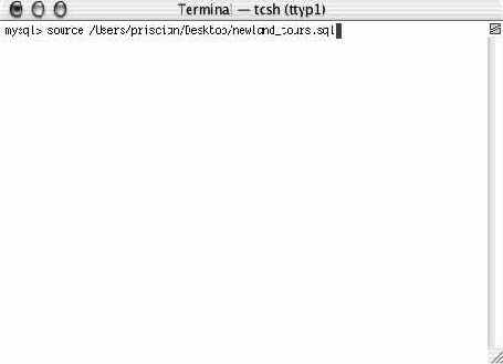 Установка и запуск MySQL для Mac OS X